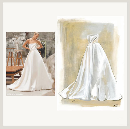 BRIDAL DRESS PAINTINGS