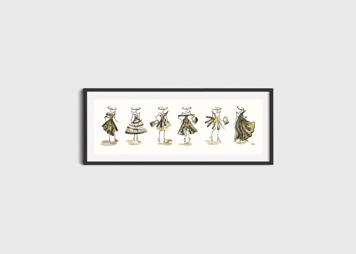 'SIX LITTLE LADIES' - HANDFINISHED LIMITED EDITION AVAILABLE