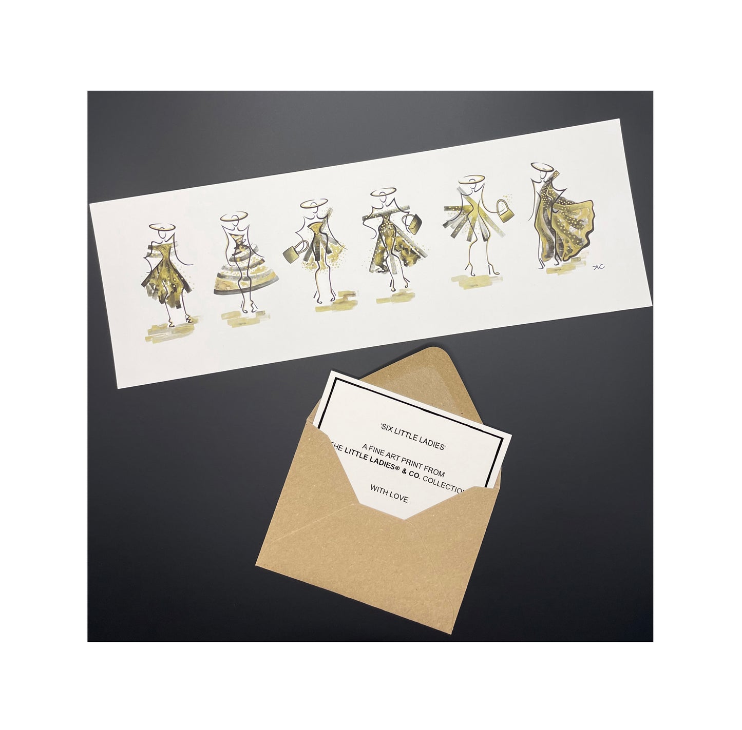 'SIX LITTLE LADIES' - HANDFINISHED LIMITED EDITION AVAILABLE