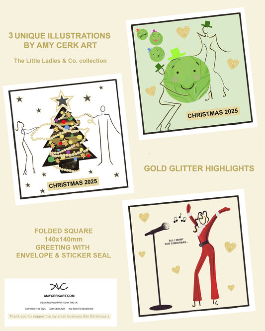 CHRISTMAS 2025 ILLUSTRATION CARDS - INDIVIDUAL DESIGNS