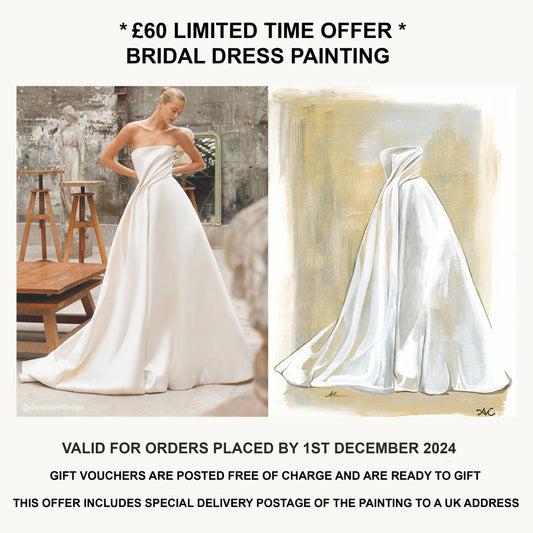 BRIDAL DRESS PAINTING *Special Offer*