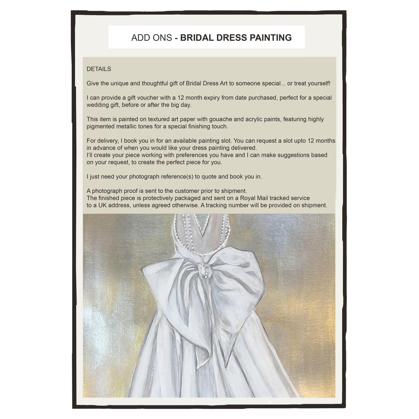 BRIDAL DRESS PAINTINGS